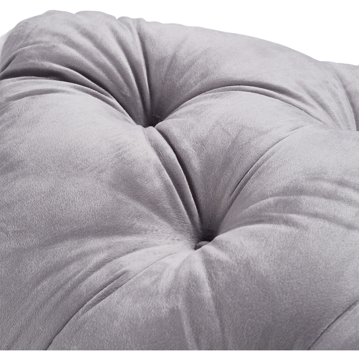 Crown-shaped Tufted Headboard Pillow - Grey 150cm