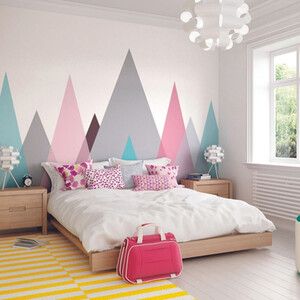Abstract Mountains Wall Mural