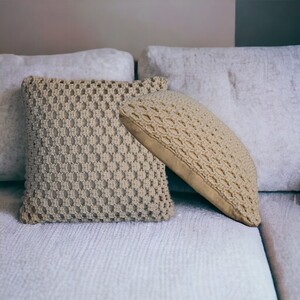 2x Myra Natural White Cushions