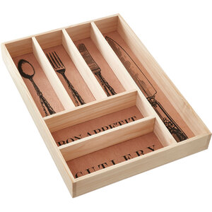 Bessan Wooden Vintage Design Cutlery Tray