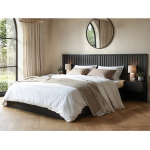 Taylor Hotel Ottoman Bed with Side Tables Black