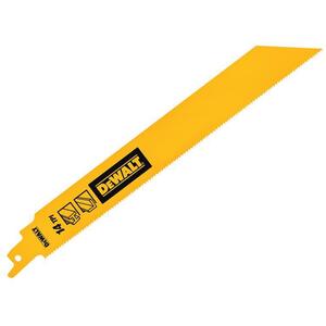 DEWALT Bi-Metal 1in High Metal Reciprocating Blade 228mm x 14 TPI (Pack 5)
