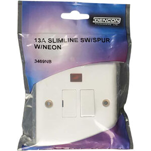 Dencon Slimline 13A Spur With Neon