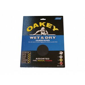 Norton Oakey Flexible Wet And Dry Sandpaper (Pack Of 4)