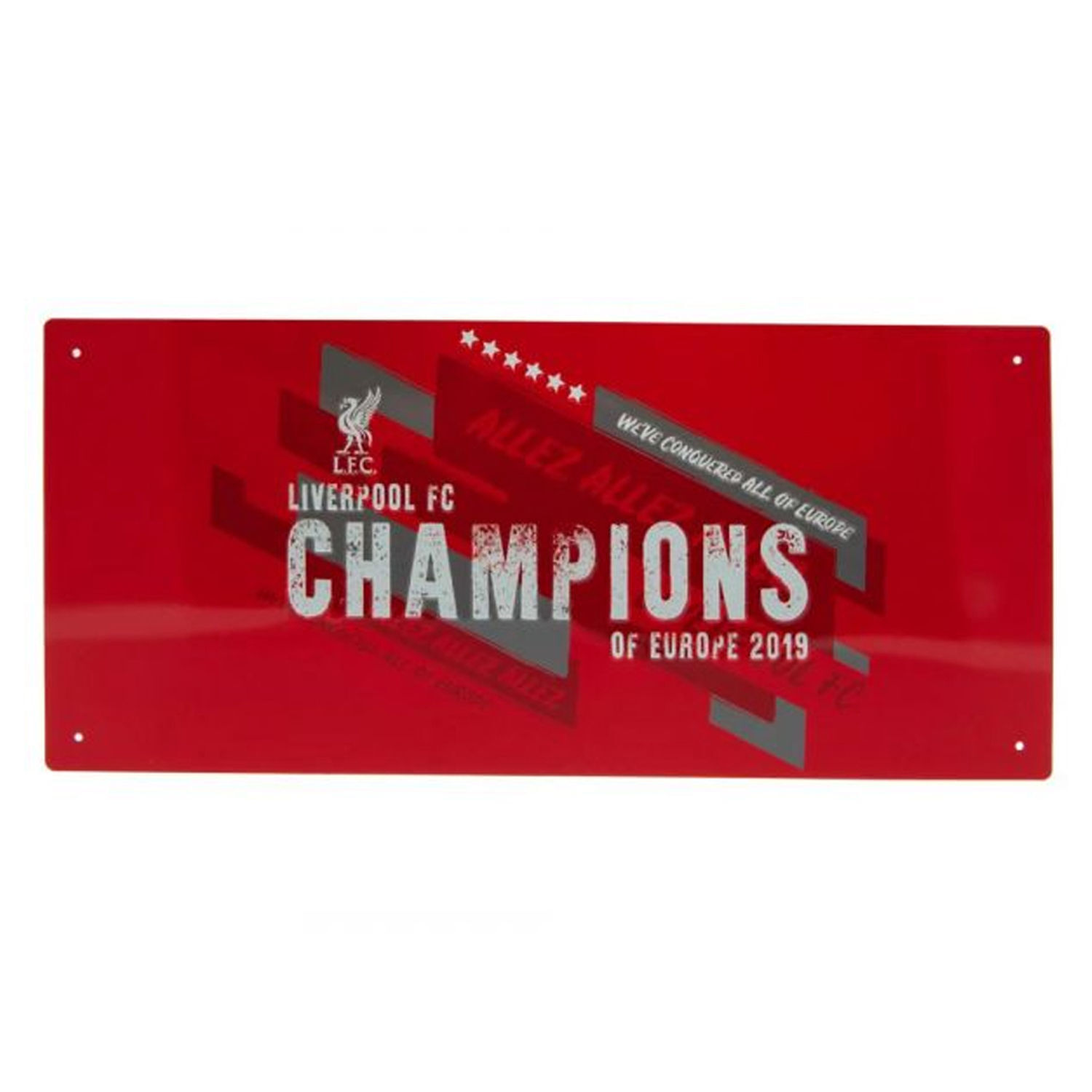Liverpool Fc Champions Of Europe Metal Street Sign - Image 3