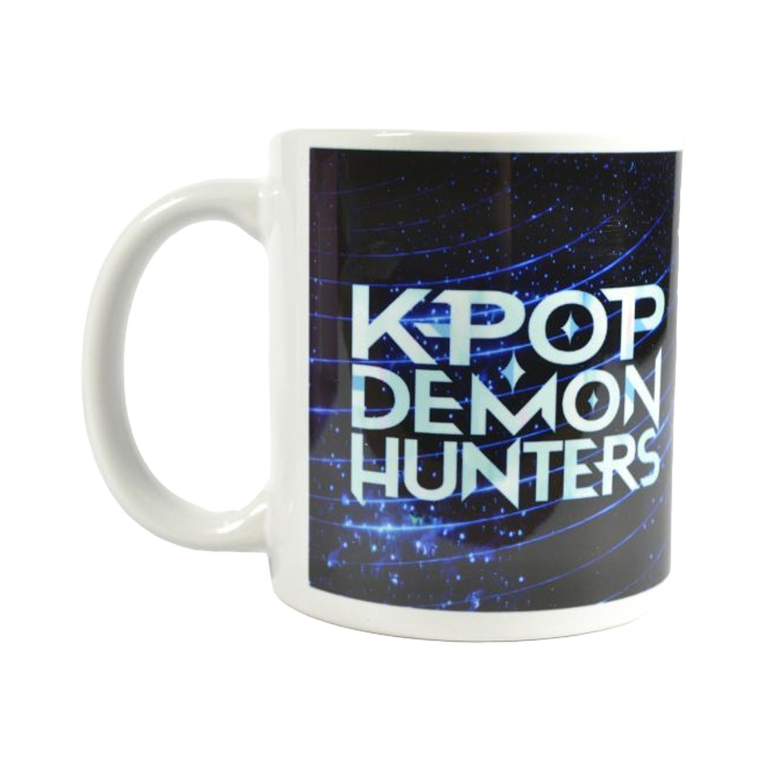 K-Pop Demon Hunters Logo Mug - White/Blue
