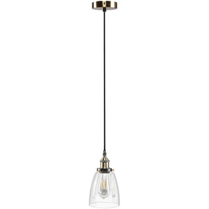Modern Single Head Glass Pendant Light for Living Room
