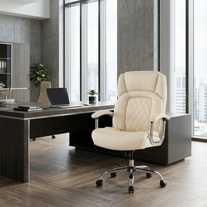 Leather Office Chair with Rocking Mode