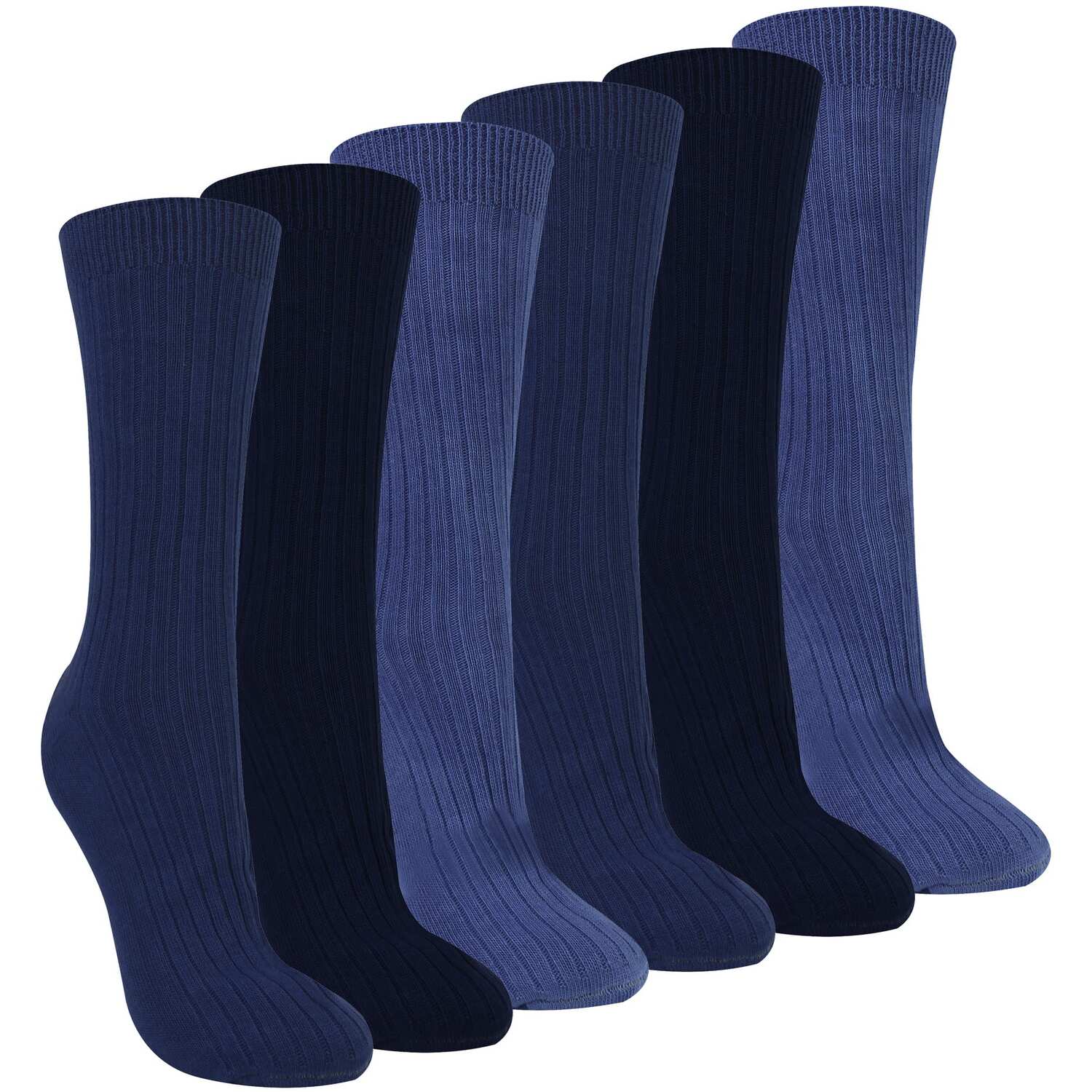 Sock Snob Ladies 6 Pack 100% Cotton Breathable Soft Socks - Image 3