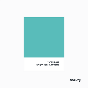 Hemway Chalk Paint Flat Matt Bright Teal Turquoise 1L