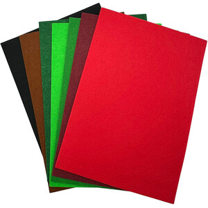 Pack of 20 Christmas Felt Sheets