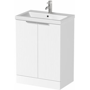 White Back to Wall Toilet & Vanity Unit with Basin-White