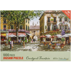 Richard Macneil Courtyard Fountain Jigsaw Puzzle