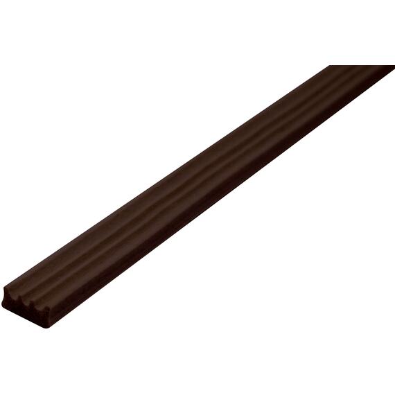 Faithfull EPDM W-profile draught excluder brown 24m 9 x 3.5mm