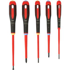 Be-9882S Insulated Ergo Screwdriver Set Of 5 Sl/Ph