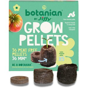 botanian BY Jiffy 36mm Peat-Free Coir Seed Pellets, Pack of 36 biodegradable starter plugs