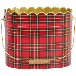Scalloped Tartan Bucket
