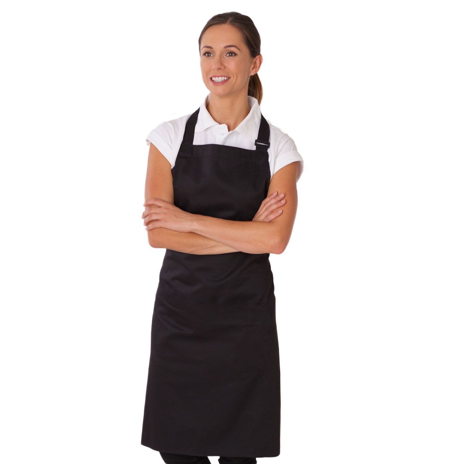 Le Chef Unisex Adult Bibbed Apron - Black