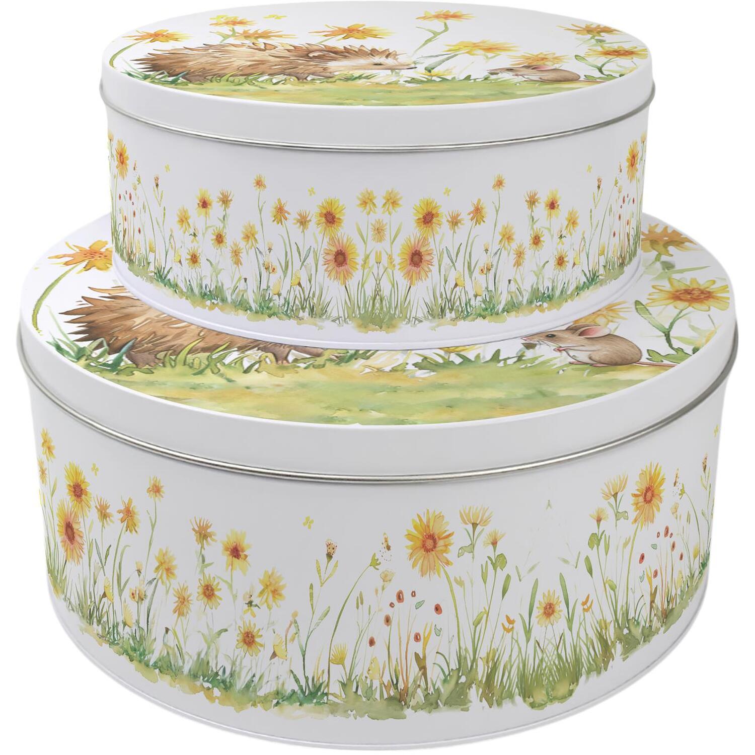 Image of Hedgehog & Mouse Cake Tin Set&hellip;