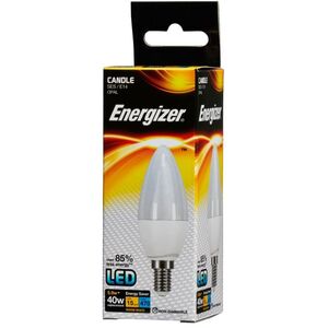 Energizer LED Candle 470lm Opal 5.9w Light Bulb 2700k E14
