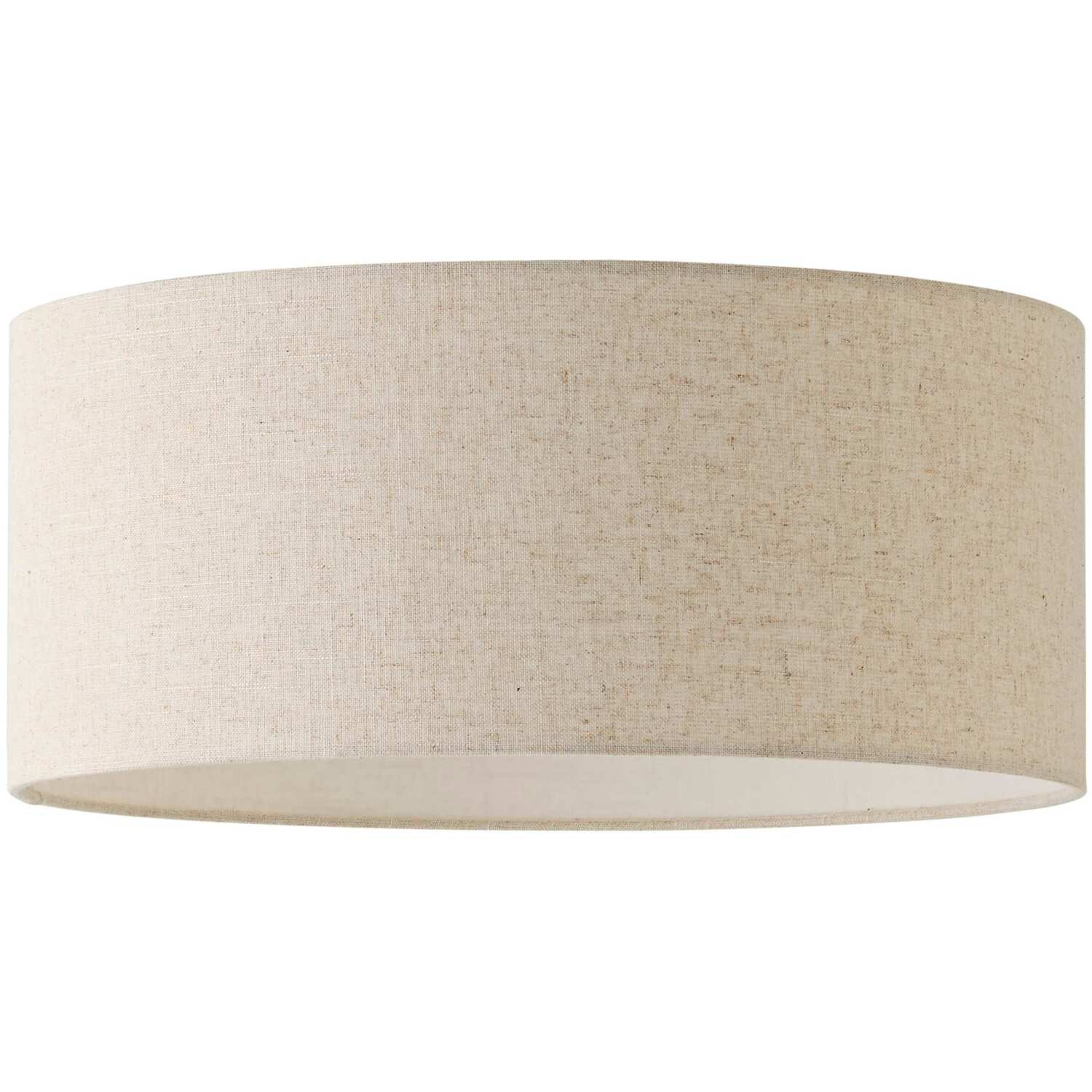 B&Q - Reni Squat Full Fabric Linen Easy Fit Pendant Lamp Shade And Bulb - Image 2