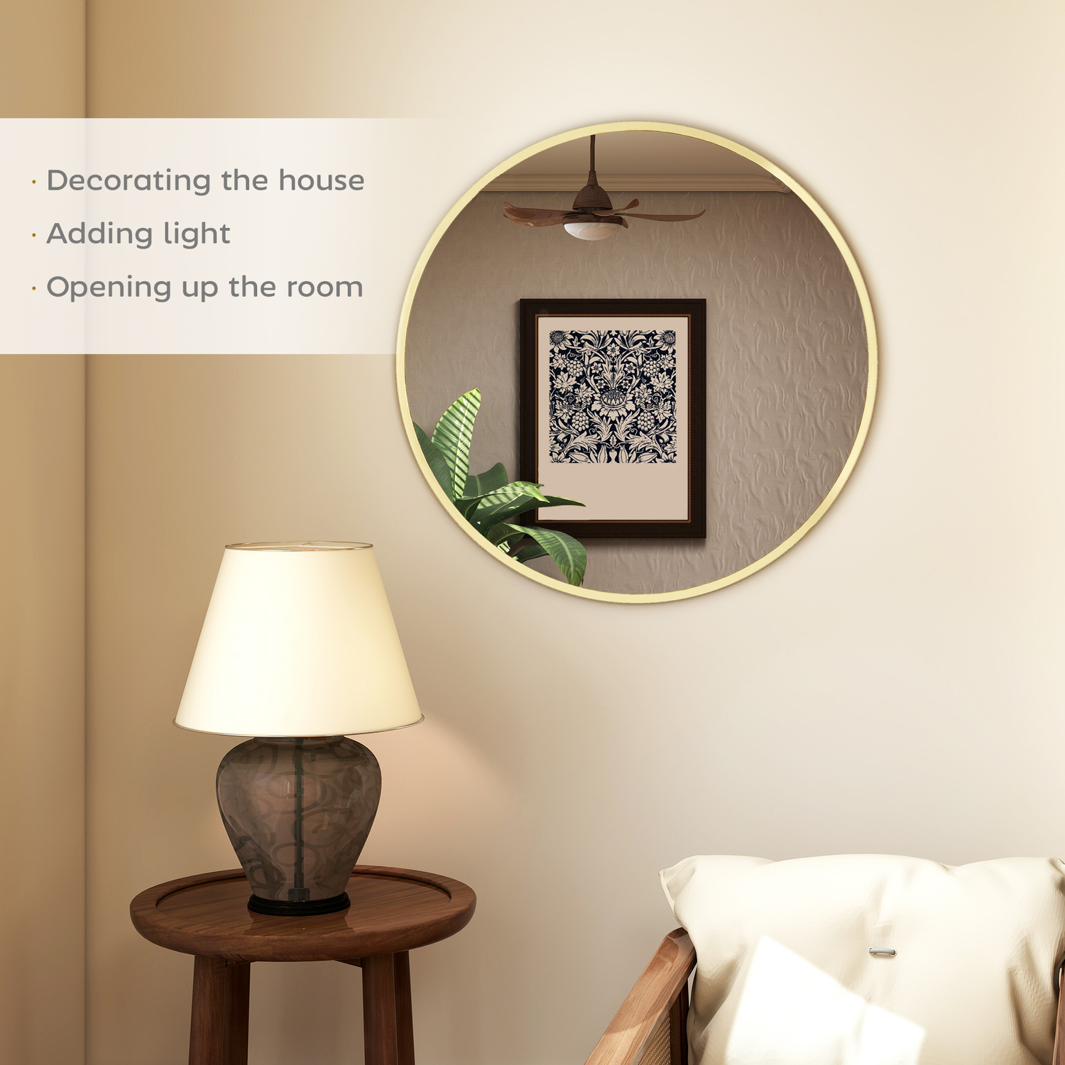 Image of HOMCOM Wall Mirror for Living Room&hellip;