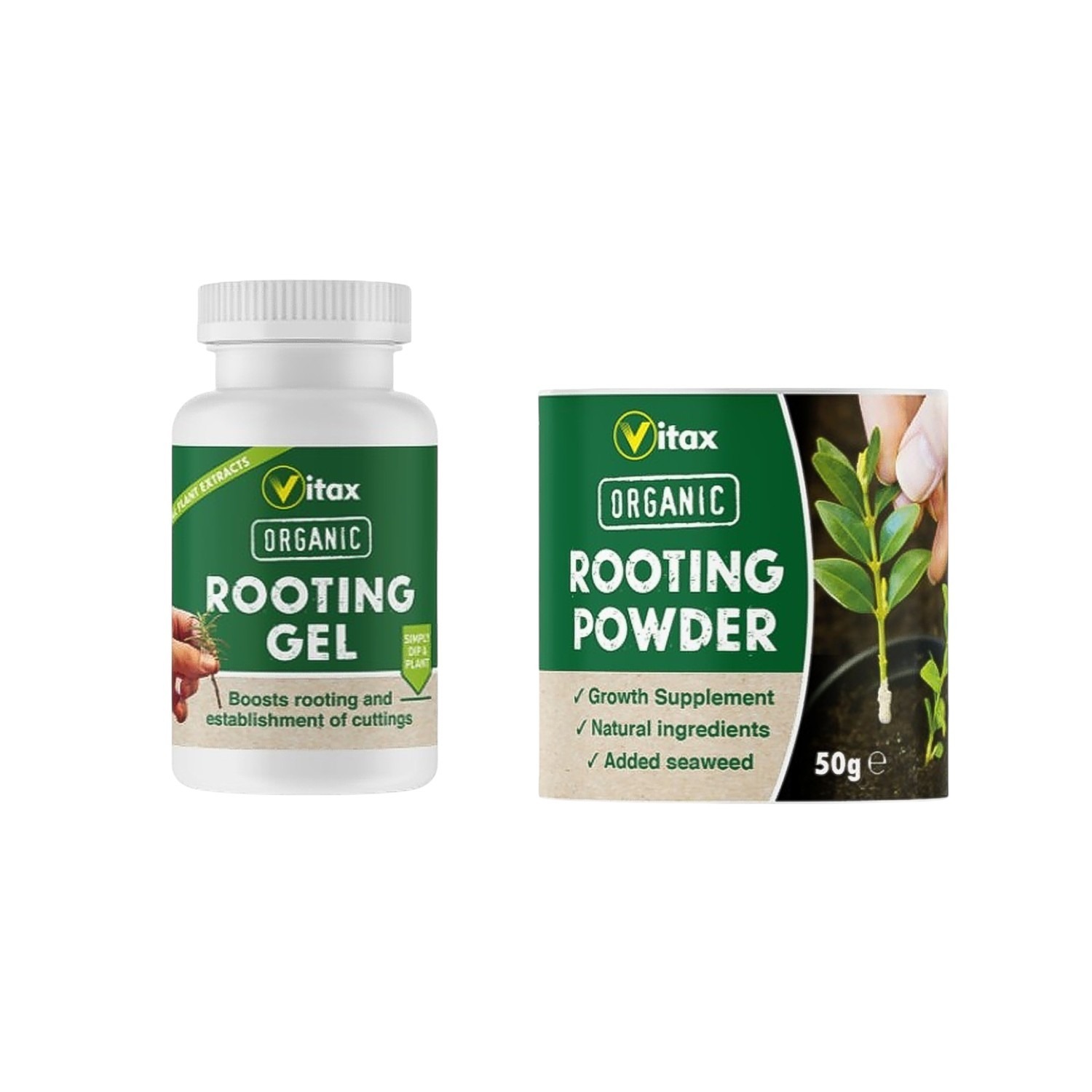 Vitax Organic Rooting Powder 50G & Gel 150Ml - Off White