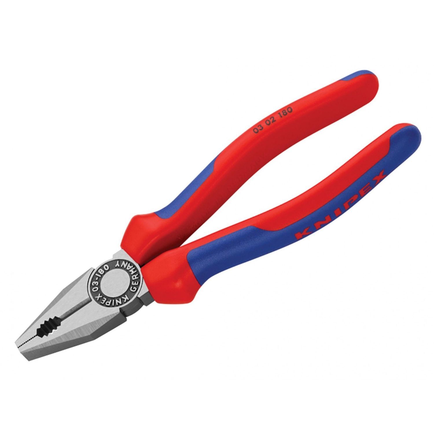 Knipex 03 02 Series Combination Pliers, Multi-Component Grip B - Multi Colour