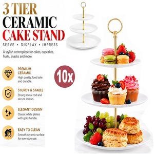 10x 3 Tier Cake Stand