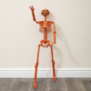 90 cm Poseable Pumpkin Skeleton
