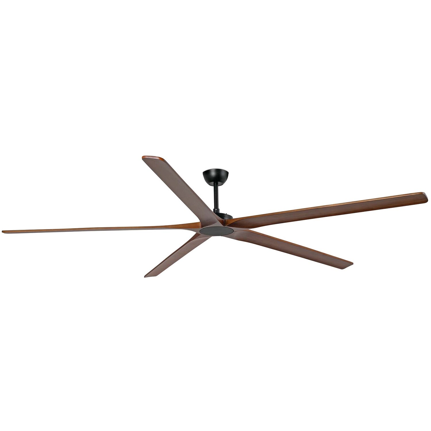 Netlighting Unisex Brown Bigwood Blade Ceiling Fan Matt Black Walnut In Size 5 - Image 2