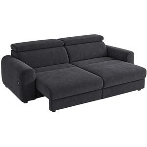 Dawson Black 3 Seater Electric Sofa Bed with Power Sliding Seats