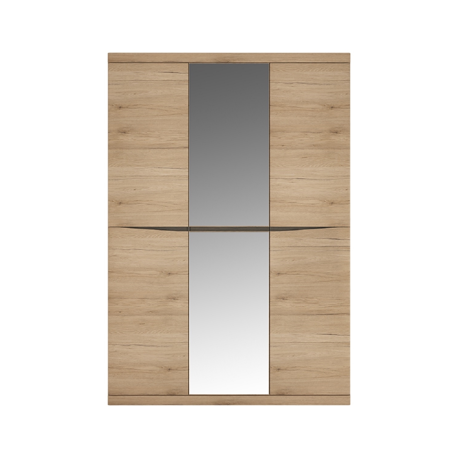 Kala Three Door Mirror Wardrobe - Oak thumbnail