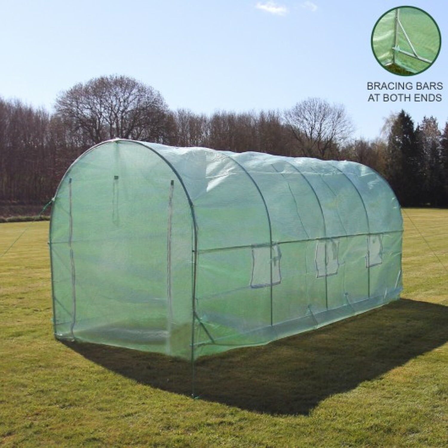 Polytunnel 19mm 5m x 2m - Green
