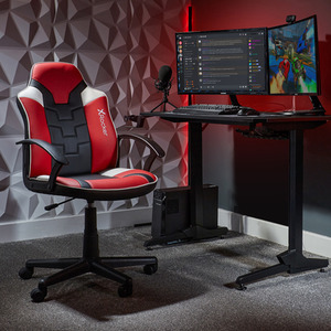 Red/White X Rocker Saturn Esport Gaming Chair shot 1170558