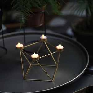 The Mia 4in1 Gold Tealight Holder
