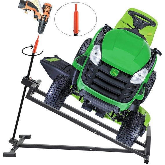 Ride On Lawn Mower Lifter 400kg Lifting Device Ramp Garden Tractor Jack