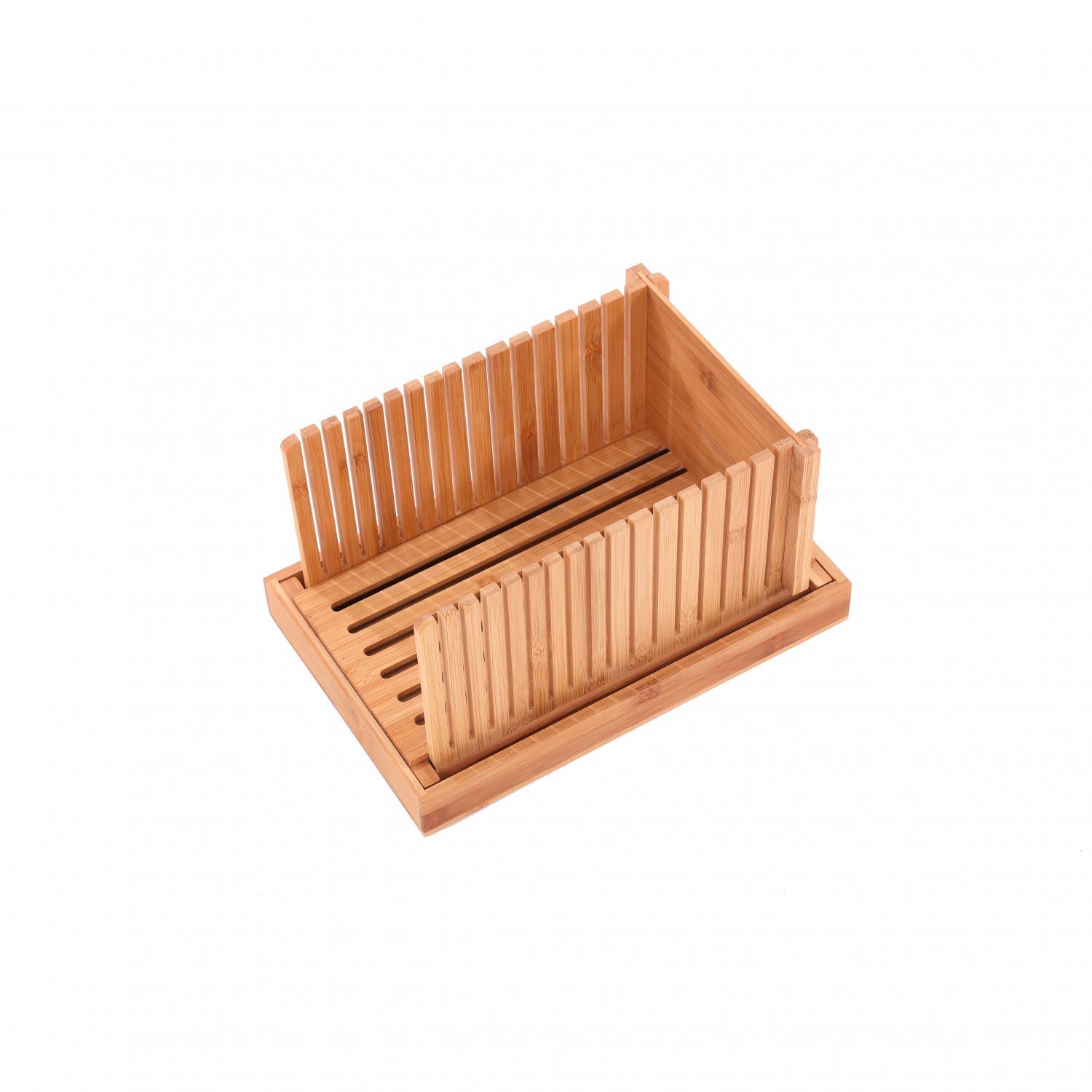 Image of Bamboo Wooden Bread Slicer Chopping Cutting&hellip;