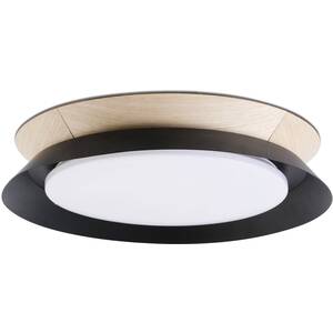 Tender Led Flush Ceiling Lamp Black 24W 3000K