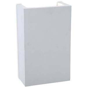 Gallery LED 2 Light Square Plaster Indoor Wall Light White