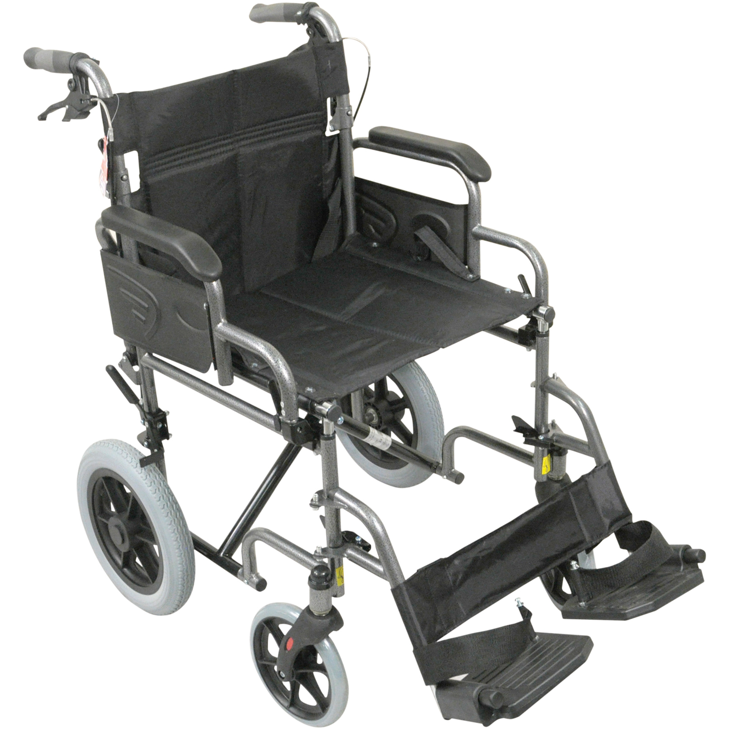 Aidapt Steel Wheelchair - Attendant Propelled - Large - Grey