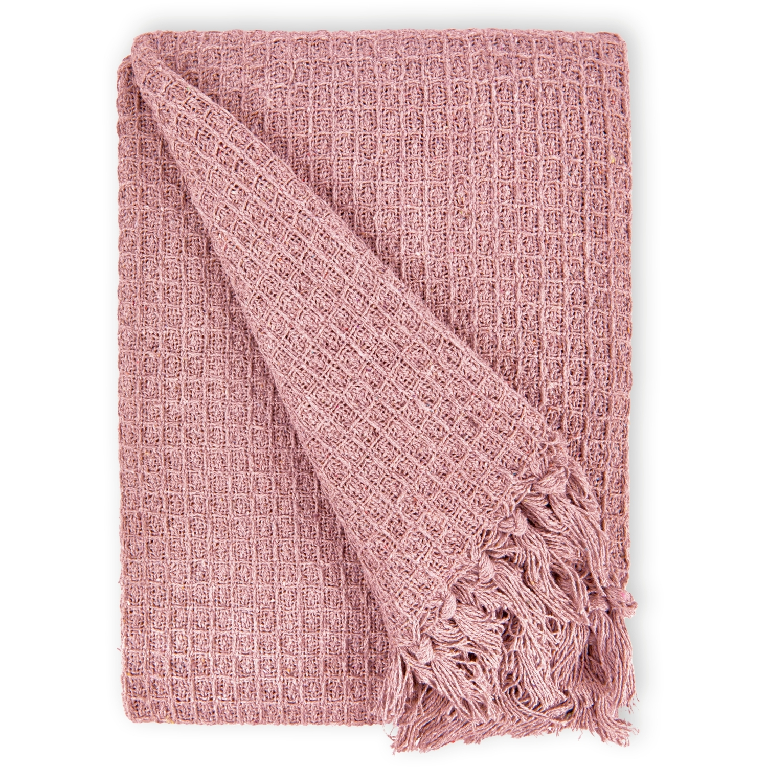 Honeycomb Throw - Blush Pink 127cm