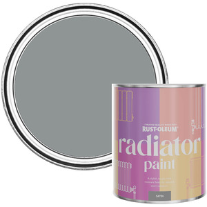 Rust-Oleum Radiator Paint in Satin Finish - Mid-Anthracite 750ml