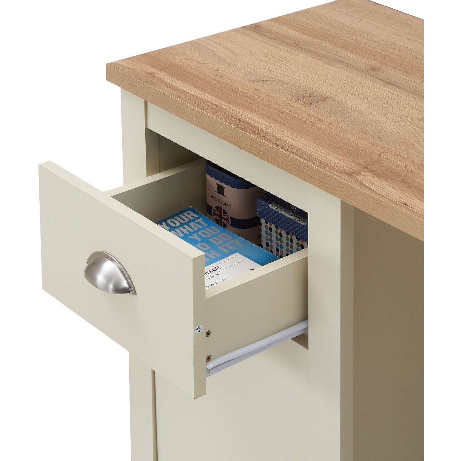 Lisbon Study Desk - Cream