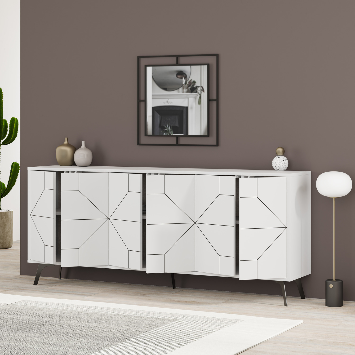 Dune Console Sideboard Display Unit 183 - White