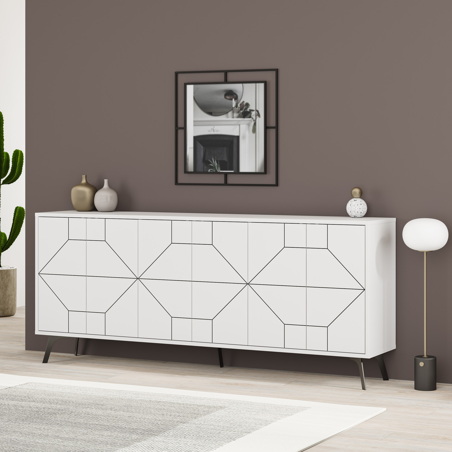 Dune Console Sideboard Display Unit 183 - White