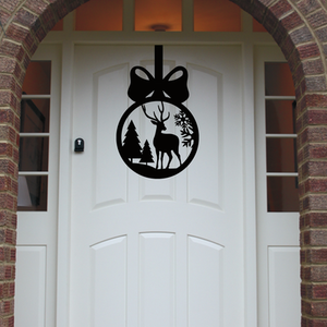 Christmas Stag Front Door Sign