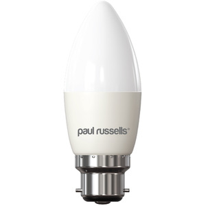 60W LED 6.5W Candle B22 Warm White Bulb