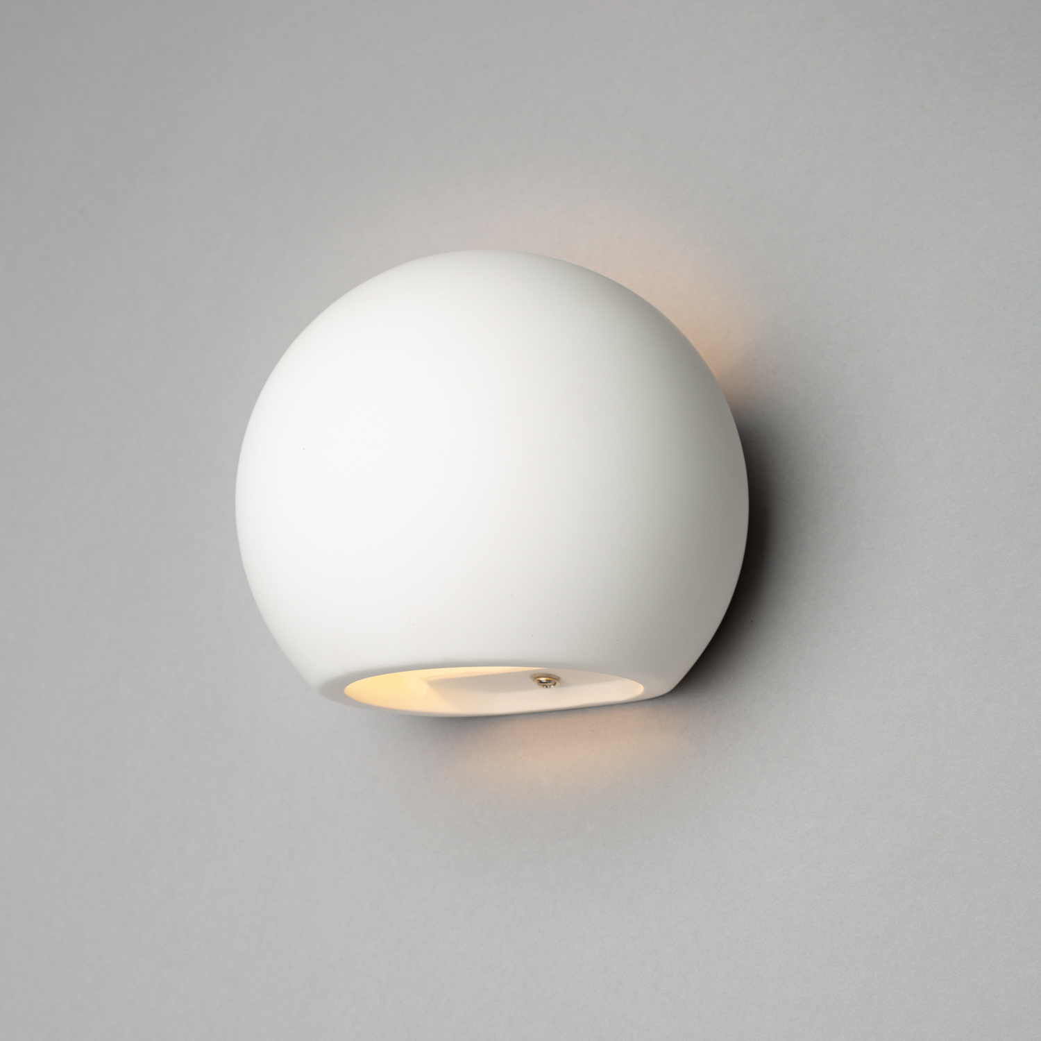 Vane Round Up And Down Wall Light - White