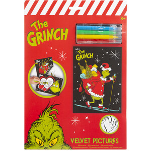 The Grinch Velvet Art